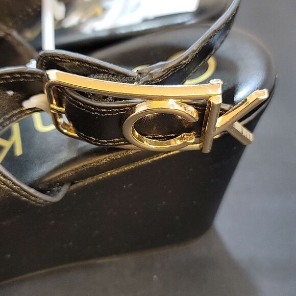 BRAND NEW CALVIN KLEIN WOMEN'S BELLE WEDGE SANDALS - Picture 7 of 16